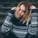A woman with PTSD